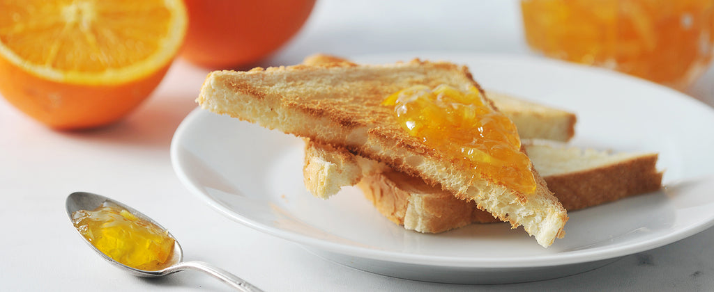Orange Butter On Multigrain Toast (Eggless)