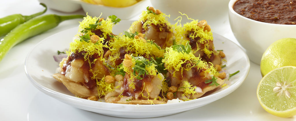 Summer Sprout Papdi Chaat