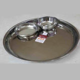 Ratna 26G Thali Set  (Thali, Bowl, Dessert Plate)